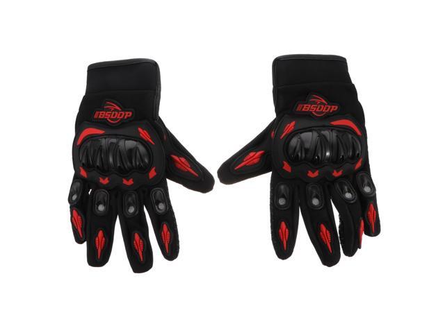 1 Pair Cycling Gloves Outdoor Breathable Glove Anti-skid Riding Gloves (Red)