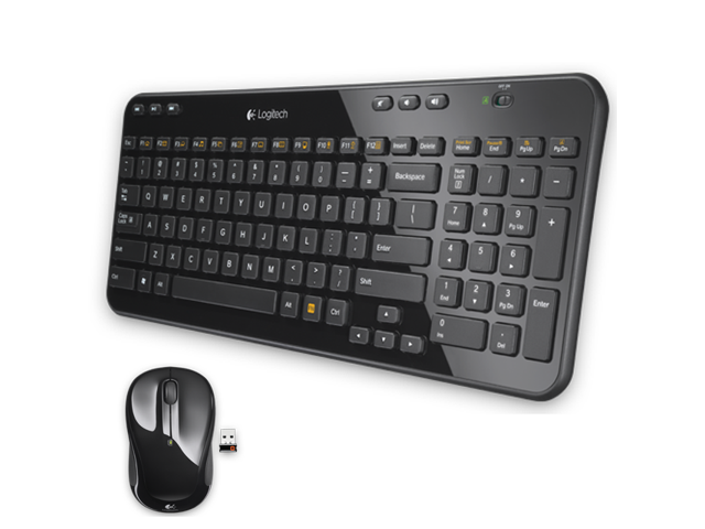 Logitech MK365 Keyboard and Mouse Combo 24GHz 1000DPI Unifying Receiver USB RF Wireless Ergonomical -Black Black/Red Black/Silver