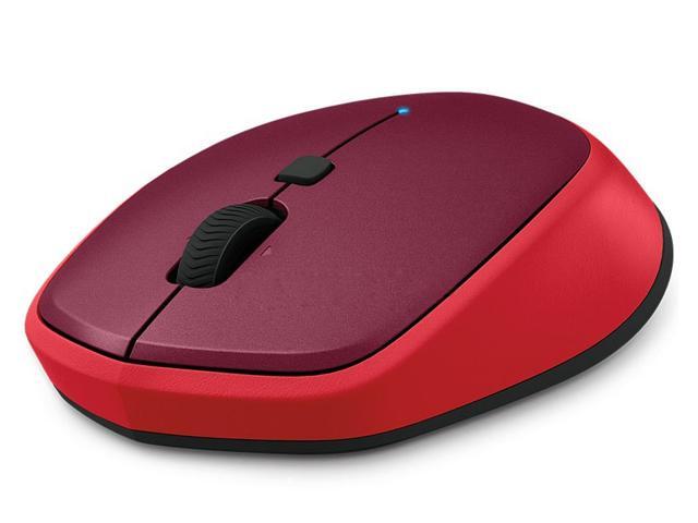 Logitech M336 Bluetooth 30 1000 dpi 4 Programable Buttons Tilt Wheel Optical Wireless Mouse-Red/Blue/Black/Gray