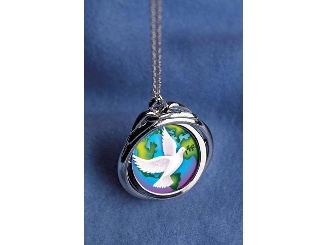 World Peace Spinner Pendant with Colorized Walking Liberty Silver Half Dollar