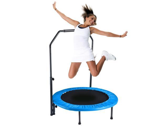Yescom 40' Exercise Trampoline Jumping Mat Adjustable Handle Home Gym Fitness Cardio