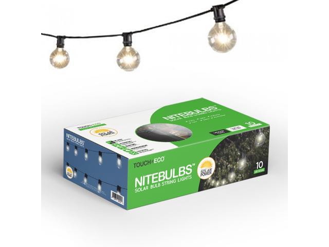 NITEBULBS Solar String Patio Edison Bulb Light