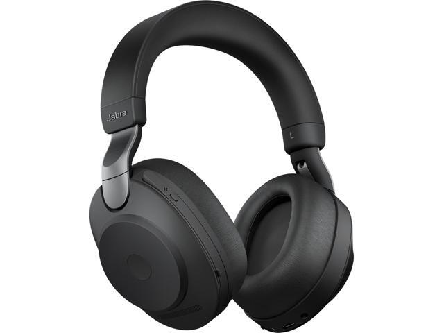 Jabra Evolve2 85 UC Wireless Headphones with Link380a Stereo Black - Wireless Bluetooth Headset for Calls and Music 37 Hours of Battery Life