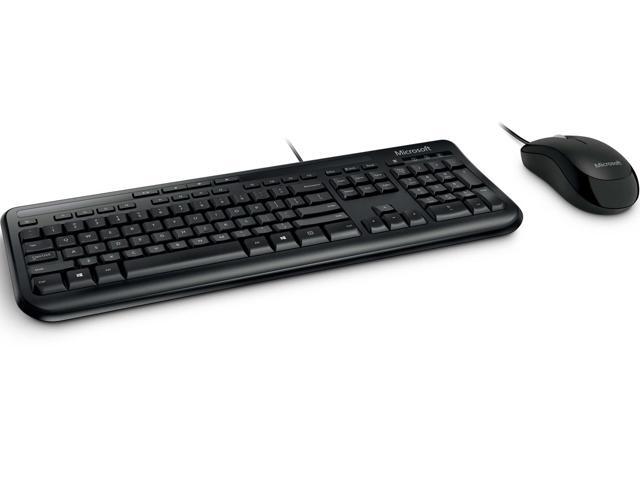 Microsoft APB-00006 Black USB Wired Standard Keyboard and Mouse Set
