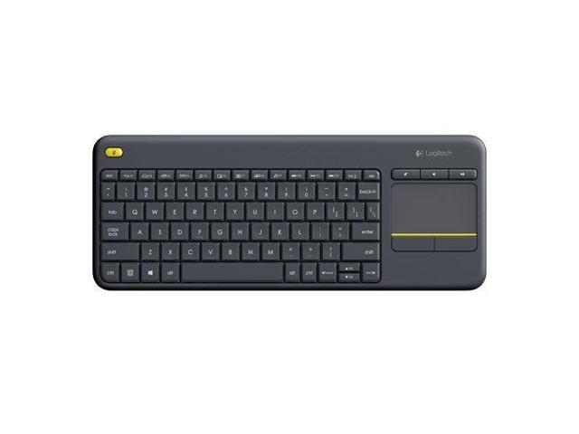 Logitech Wireless Touch Keyboard K400 Plus - Keyboard - wireless - 24 GHz - Swiss - black