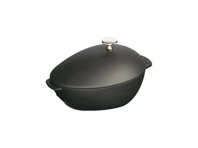 Staub Cast Iron 2-qt Mussel Pot - Matte Black
