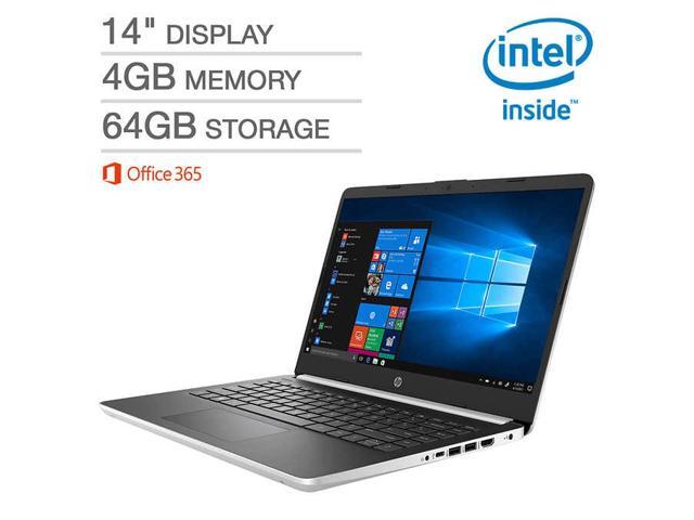 HP 14' Laptop Intel Pentium - Windows 10 in S Mode - 1080p - Microsoft Office 365 Personal (1-Year Subscription) 14-dq0005cl Notebook