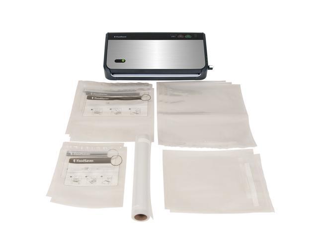 FoodSaver FM2435-ECR Vacuum Sealing System with Bonus Handheld Sealer and Starter Kit Silver