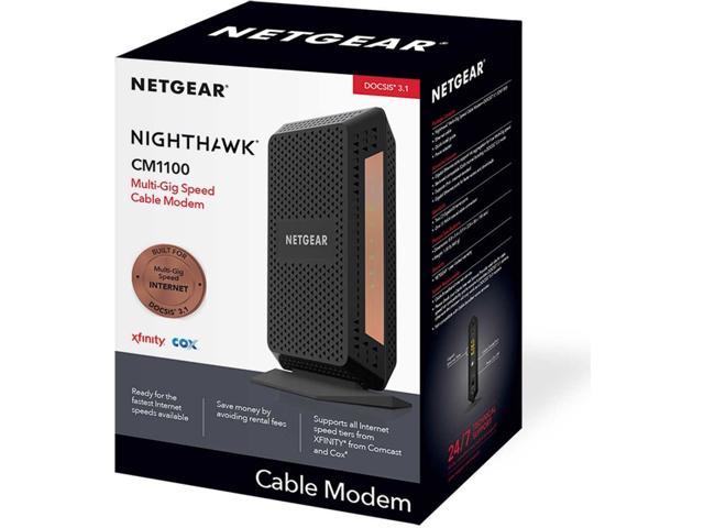 Netgear Nighthawk CM1100 DOCSIS 3.1 Cable Modem Works Xfinity, Cox, Spectrum - Newegg.com