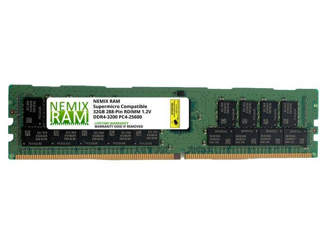 NeweggBusiness - NEMIX RAM 128GB (4 x 32GB) DDR4 3200MHz PC4-25600