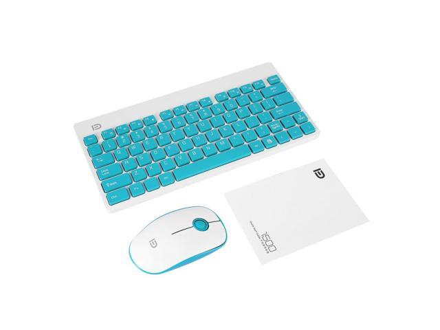 Forter Mini Wireless Keyboard Mouse Combo Set USB 24Ghz for Computer Desktop