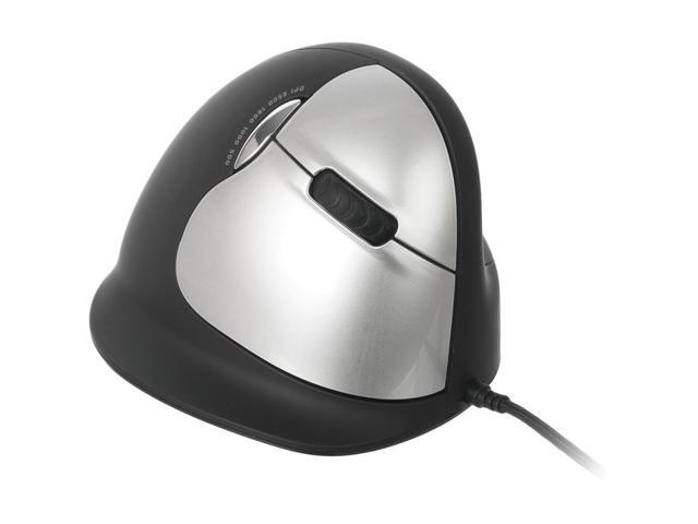 Ergoguys - RGOHELA - R-Go Tools Wired Vertical Ergonomic Mouse Large Right Hand Black - Cable - Black - 1 Pack -