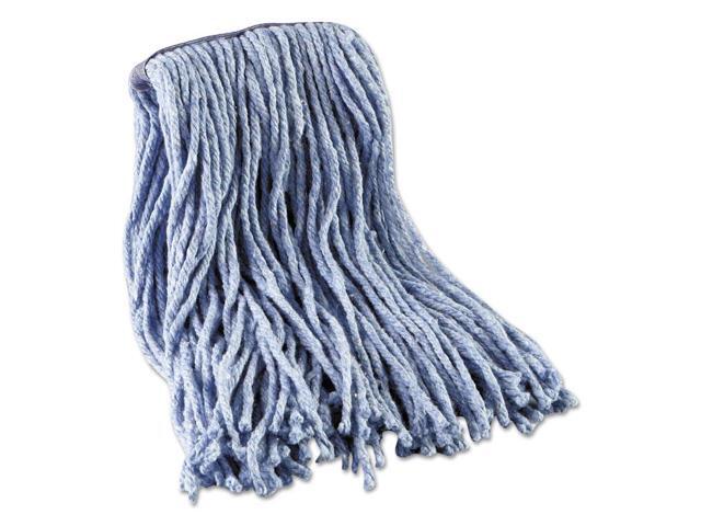 Mop Head Standard Head Cotton/Synthetic Fiber Cut-End 12-Oz Blue BWK2016B