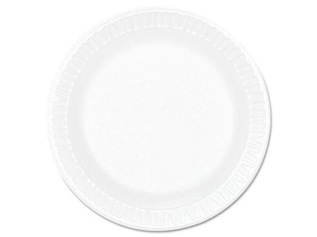 Concorde Foam Plate, 6" Dia, White, 125/Pack 