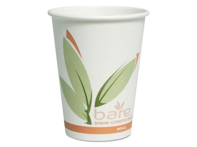 SOLO Cup Company OF12RC-J8484 Bare By Solo Eco-Forward Recycled Content Pcf Paper Hot Cups 12 Oz 300/Carton