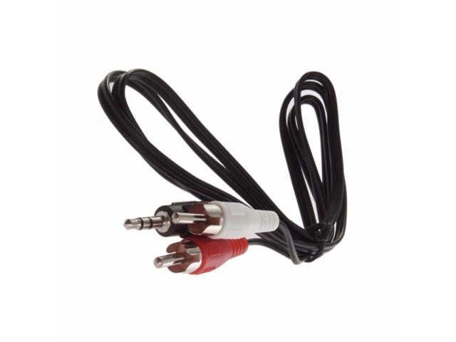 Mini 35mm Plug Jack to 2 RCA Male Music Stereo Audio Y adapter Adaptor Cable Kabel Cord AUX for Mp3 Pod Phone TV Sound Speakers