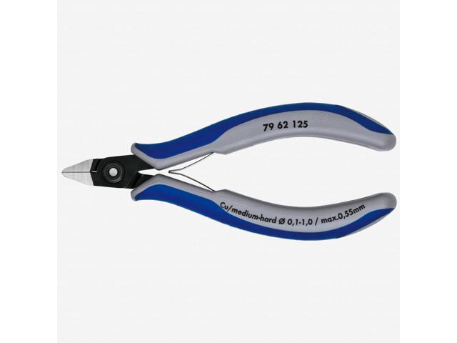 Knipex 79-62-125 Precision Electronics Diagonal Cutters Pointed Head w/ Lead Catcher - MultiGrip