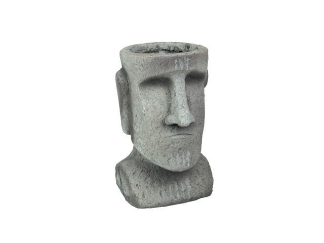 Easter Island Ahu Akivi Moai Concrete Planter Plant Pot 1025 Inches High