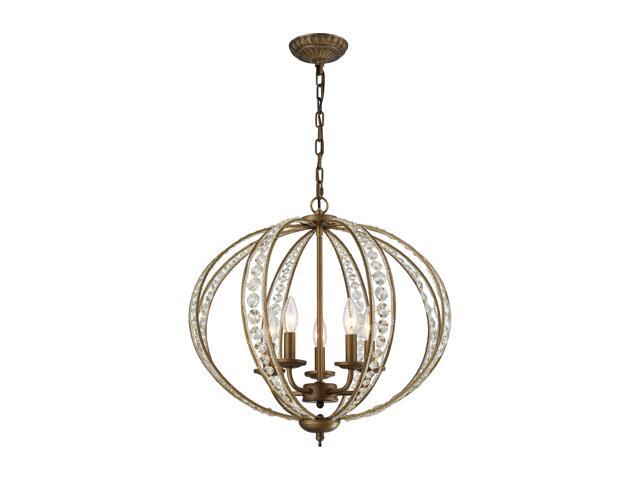 Elk Lighting Elizabethan 5 Light Chandelier In Dark Bronze