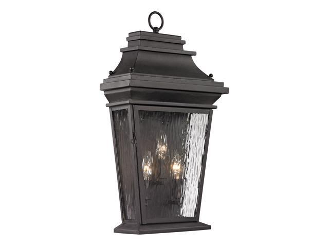 Elk Lighting Forged Provincial Collection 3 Light Outdoor Sconce - 47053-3