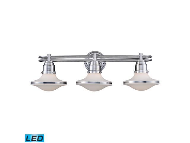 Elk Lighting Retrospective 3-Light Bath Bar in Polished Chrome - 17052-3-LED