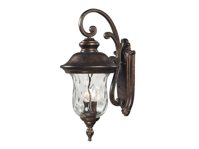 Elk Lighting Lafayette 2 Light Outdoor Sconce in Regal Bronze - 45021-2