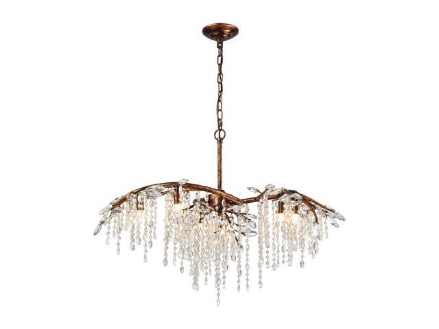 Elk Lighting Elia 6 Light Chandelier In Spanish Bronze