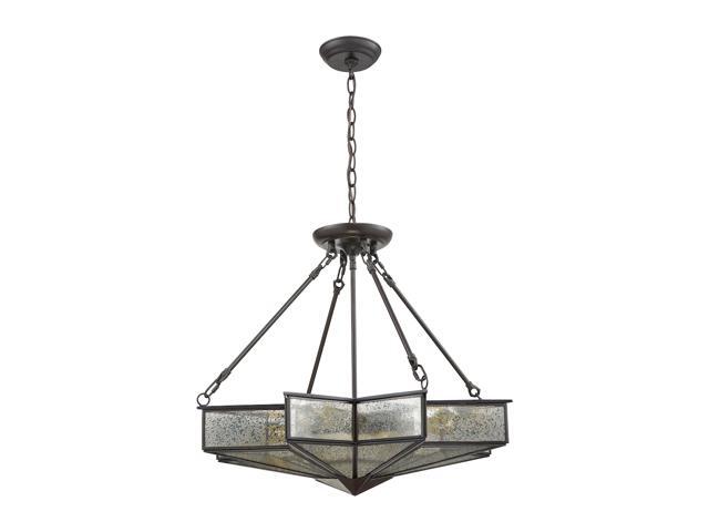Elk Lighting Decostar 4 Light Chandelier In Oil Rubbed Bronze