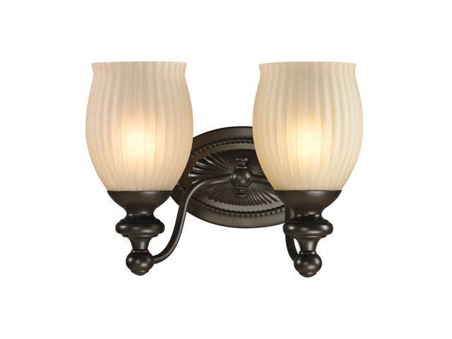 Elk Lighting Park Ridge Collection 2 Light Bath In Oil Rubbed Bronze - 11651/2 -