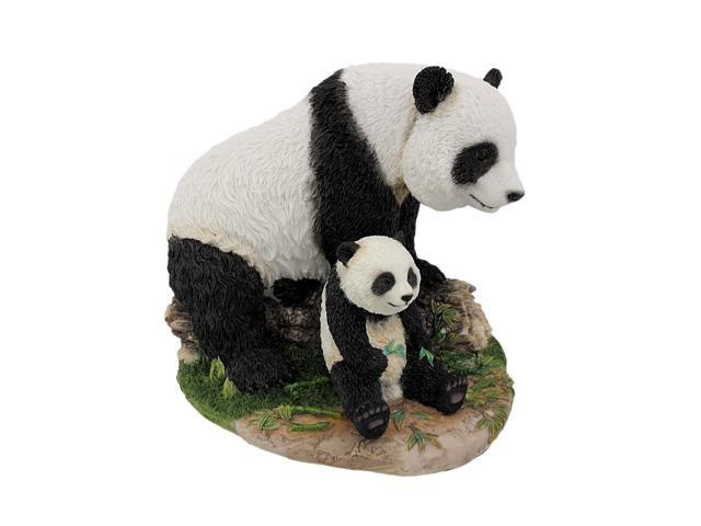 Mother And Child Panda Bear Statue Baby Animal