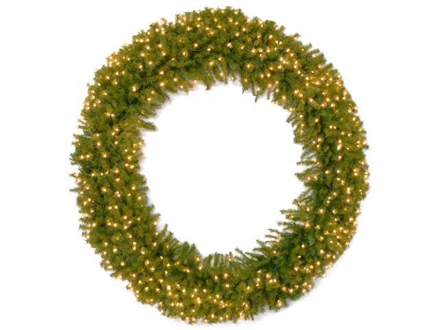 Pre-Lit Norwood Fir Artificial Christmas Wreath - 72-Inch Clear Lights