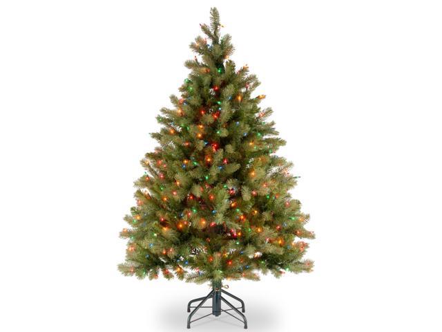 45' Pre-Lit Downswept Douglas Fir Artificial Christmas Tree - Multi-Color Lights