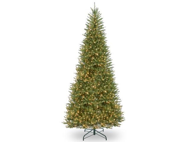 14' Pre-lit Dunhill Fir Slim Artificial Christmas Tree -Clear Lights