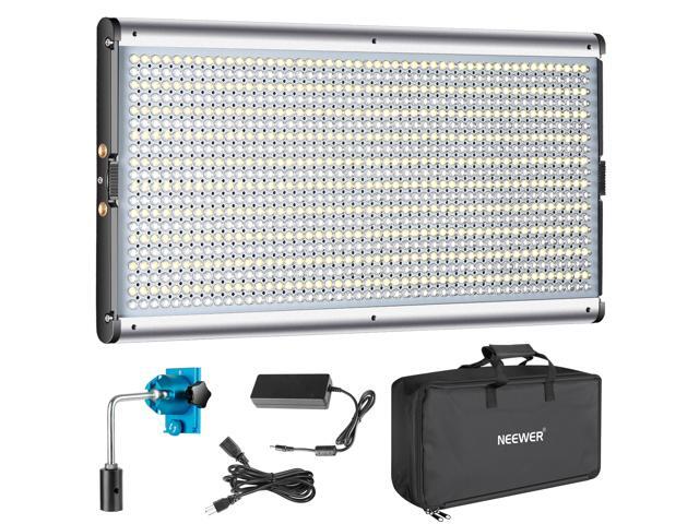Neewer Dimmable Bi-Color LED Professional Video Light for Studio YouTube Outdoor Video Photography Lighting Kit Durable Metal Frame 960 LED