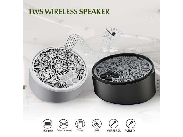 Portable Speaker 5W TWS Wireless bluetooth Speaker Stereo Music Hands-free Call Waterproof Car On-board Subwoofer USB Charging
