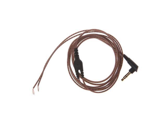 35mm OFC Core 3-Pole Jack Headphone Audio Cable DIY Earphone Maintenance Wire