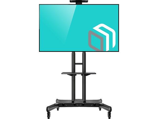 ONKRON Mobile TV Stand with Wheels Rolling TV Cart for 55 to 80 Inch LCD LED Flat Panel TVs (TS1881)