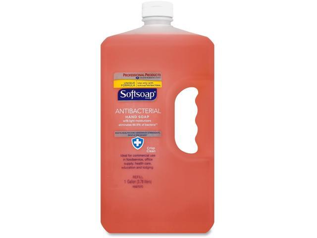 Softsoap 01903EA Antibacterial Liquid Hand Soap Refills Crisp Clean Pink 1 Gal Bottle