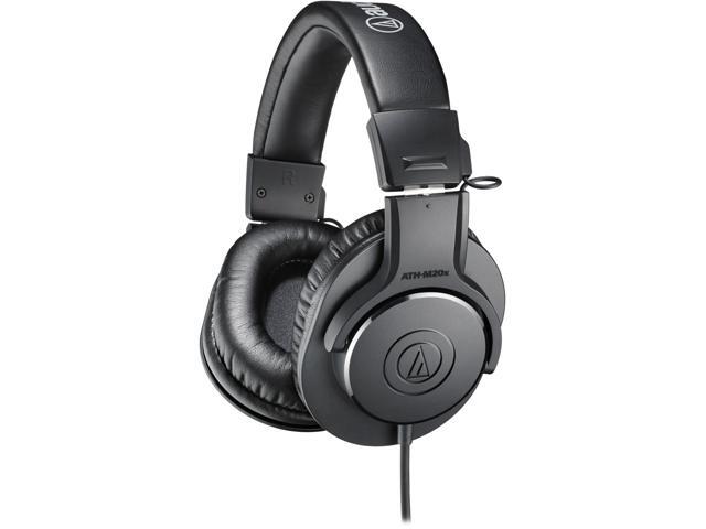 Audio-Technica ATH-M20x Professional Studio Monitor Headphones- Black