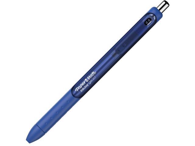 Paper Mate InkJoy Gel Retractable Pens  0.7mm Medium Point  Blue Ink  12 Count