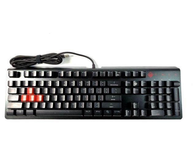 New OMEN by HP Wired USB Gaming Keyboard 1100 Black Red 1MY13AA#ABA OB