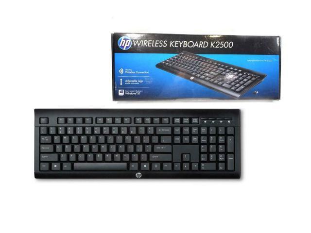 HP Wireless Keyboard K2500 USB Wireless 32 ft 240 GHz E5E77AA#ABA