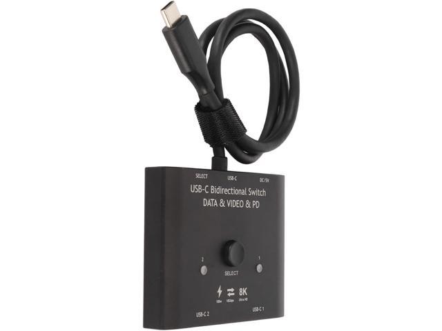 USB C Switch 2 in 1 Out or 1 in 2 Out, USB Type C Bidirectional