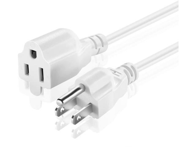TNP Universal Power Extension Cord Cable Strip (10FT) - NEMA 5-15R to NEMA 5-15P Wire Connector Socket Plug Jack Outlet Power Strip Liberator Space