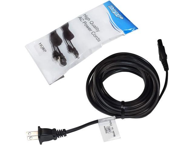 HQRP 15ft AC Power Cord Works with Samsung DA-E750 HT-FM53 HT-H4500 HT-H5500W HT-H6500WM HT-HM55 HT-J4100 HT-J4500 HT-F4500 HT-J5500W HT-JM41