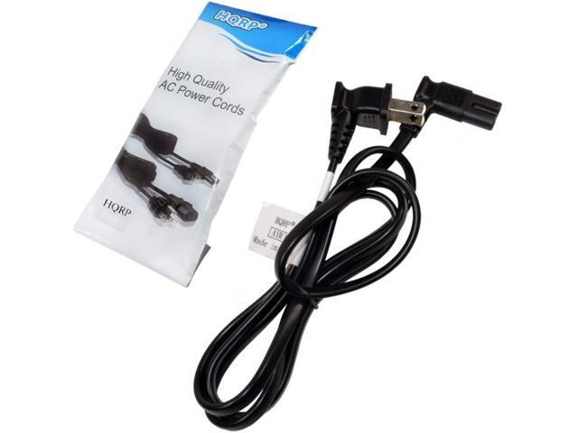 HQRP 5ft AC Power Cord Right Angled 90 Degree Works with Samsung DA-E750 HT-FM53 HT-H4500 HT-H5500W HT-H6500WM HT-HM55 HT-J4100 HT-J4500 HT-F4500