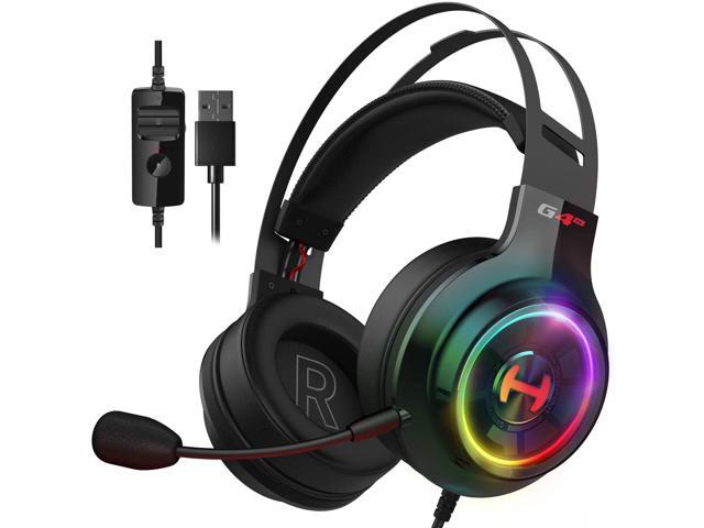 Edifier G4 TE Gaming Headset for PC PS4 71 Surround Sound Gaming Headphones with Noise Canceling Microphone USB Over-Ear Headphone Wired with