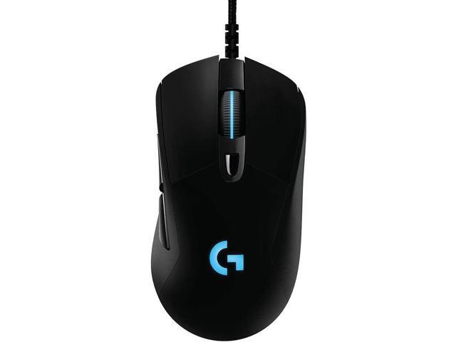 Logitech G403 Hero 25K Gaming Mouse Lightsync RGB Lightweight 87G+10G optional Braided Cable 25 600 DPI Rubber Side Grips