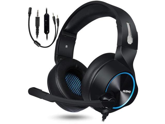 NUBWO Gaming Headset for Xbox One PS4 PC Gaming and Nintendo Switch Stereo Surround Noise Cancelling Over Ear Gaming Headphones with Mic Volume