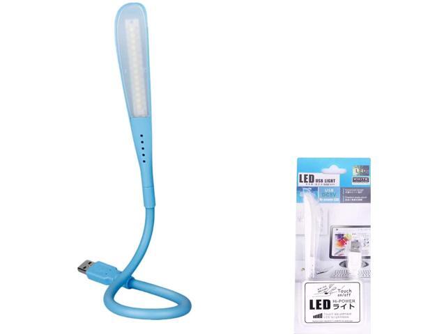 USB Reading lamp with 14 LED Lights and Flexible gooseneck 1 dimmable 3 Brightness Set Night Light Portable Table lamp Touch Switch Bedside Book